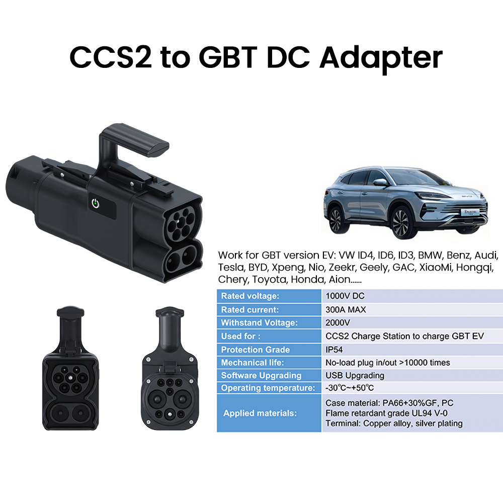 Adaptador Conversor CCS2 para  - Gb/T To Ccs2 200A Fast Charging Adapter avaliação e preço
